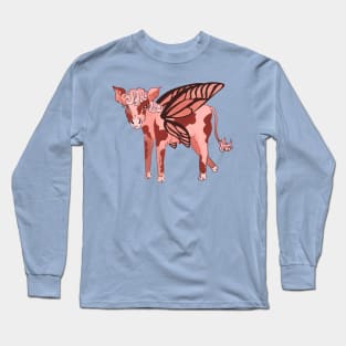 Butterfly strawberry cow Long Sleeve T-Shirt